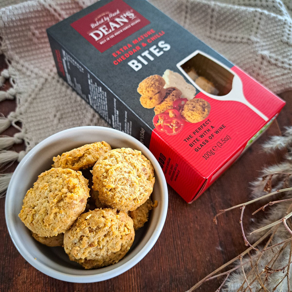 Buy the Extra Mature Cheddar & Chilli Bites 100g online at Dean's of Huntly Ltd