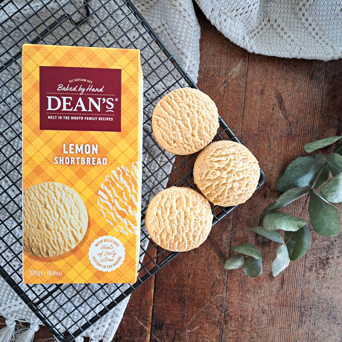 Lemon Shortbread Rounds 130g