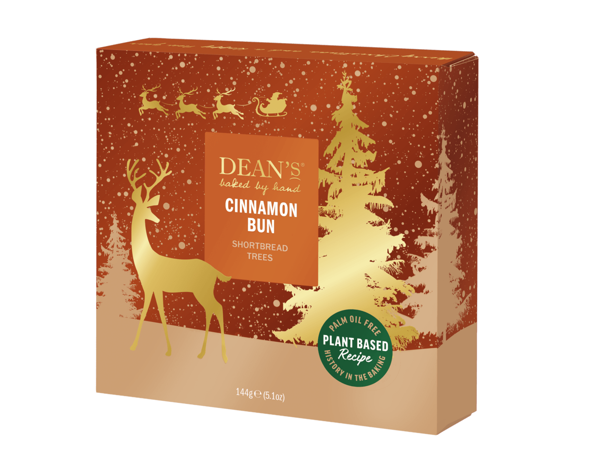 Plant Based Cinnamon Bun Flavoured Shortbread Trees 144g